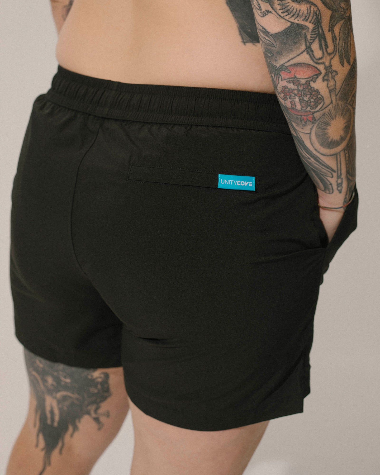 Men’s Elastic Waist Swim Shorts